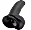 King Cock 9-inch Realistic Dildo - Black Photo 5