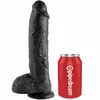 Реалистичный дилдо King Cock 10 дюймов - черный Photo 3