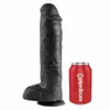 King Cock Dildo with Balls 28 cm Black Photo 4