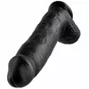 King Cock 12 collu reālistisks dildo - melns Photo 2