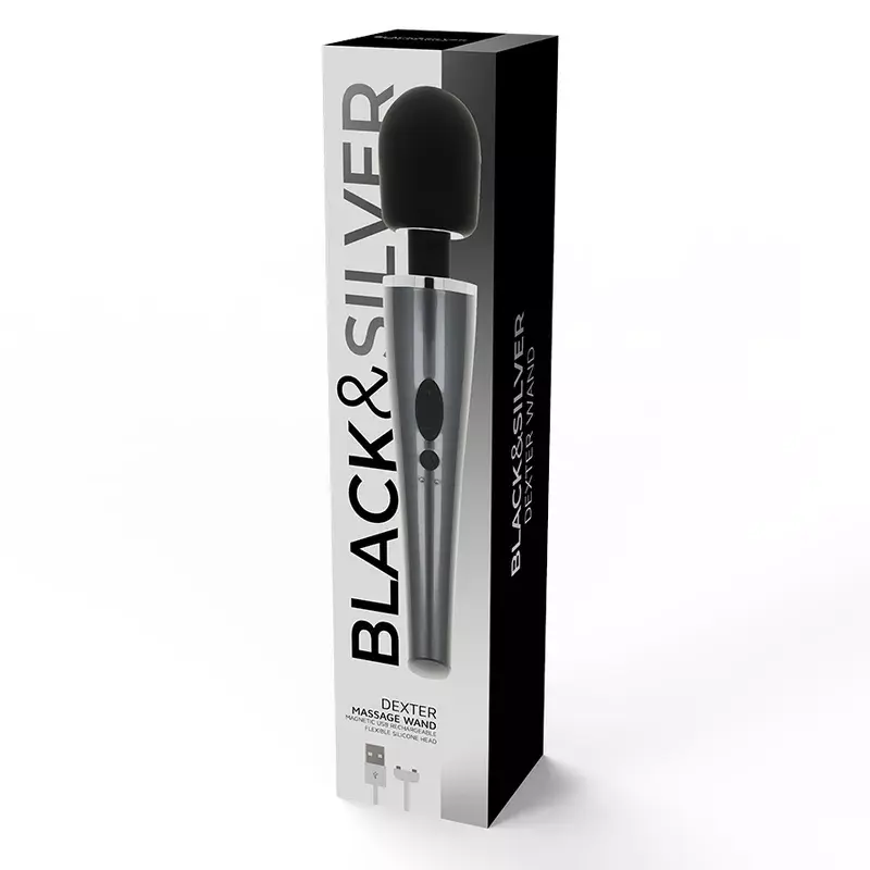 black&silver D-218546 massage wand Photo 4