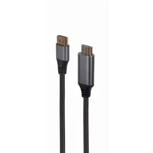 Video cable adapter Gembird CC-DP-HDMI-4K-6 — DisplayPort to HDMI Type A, 1.8 m, 4K, black