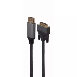 Video cable adapter Gembird CC-DPM-DVIM-4K-6 — DisplayPort to DVI, 1.8 m, 4K, black
