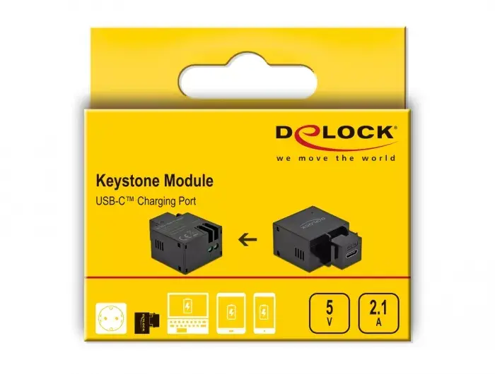 Keystone modulis USB Type-C uzlādes ports DeLOCK 87793 Photo 3