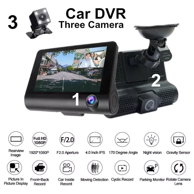 Видеорегистратор Riff Full HD Авто Видео Регистратор DVR Photo 3