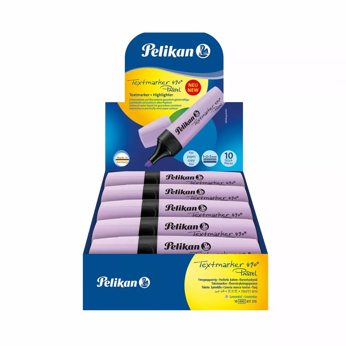 Marķieris Pelikan 817370 Plakanā uzgaļa Violets Photo 4