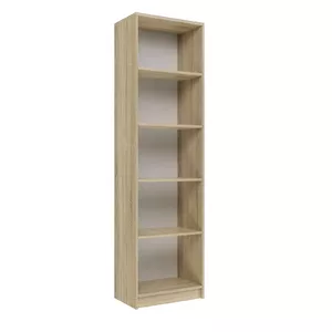 Офисный шкаф-стеллаж top e shop R50 SONOMA, дуб, 5 полок, каркас ДСП