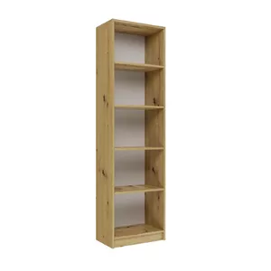 Офисный шкаф-книжный стеллаж top e shop R50 ARTISAN — дуб, 5 полок, корпус ДСП