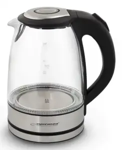 Esperanza EKK012 electric kettle 1.7 L 2200 W Black, Grey, Transparent
