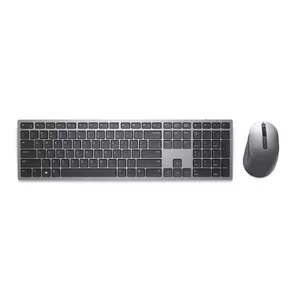 DELL KM7321W клавиатура Мышь входит в комплектацию РЧ беспроводной + Bluetooth QWERTY Международный американский стандарт Серый, Титановый