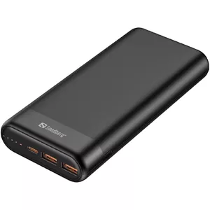 Portable Power Bank Sandberg 20000 PD65W+2xQC3.0, 20000 mAh