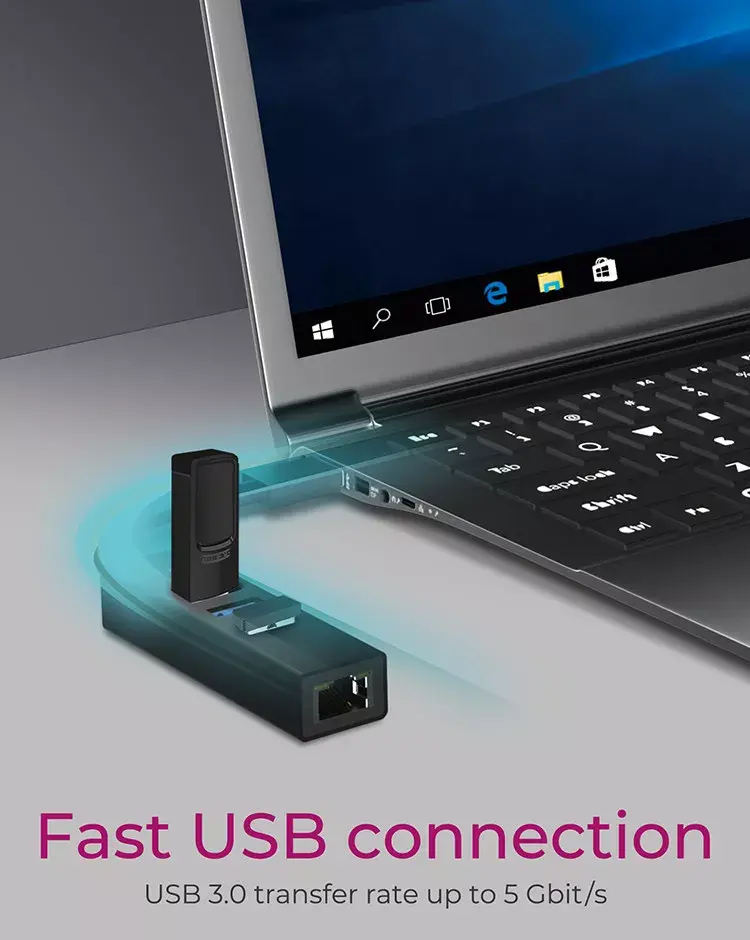 USB хаб ICY BOX IB-HUB1419-LAN Photo 2