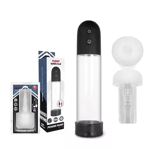 Pump Addicted RX11 Automatic Silicone Masturbator, Black