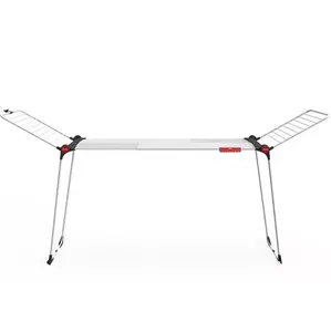 Laundry drying rack/line VILEDA model 4023103232419 — aluminium and steel, white, 3040×560×1280 mm