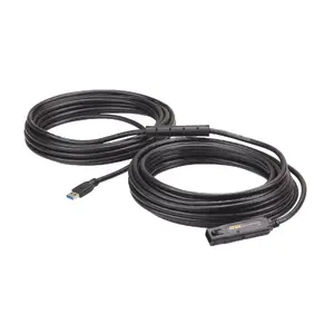 USB 3.2 Gen 1 (3.1 Gen 1) USB A‑USB A kabelis ATEN UE3315A 15 m, melns