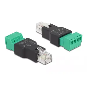 Adapteris RJ11/14 male uz termināla bloku 4 pin DeLOCK 66527