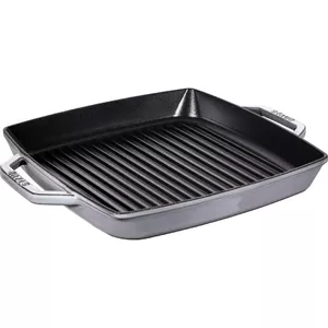 Grill Pan Staub 40511-785-0 33 cm Induction Graphite Grey