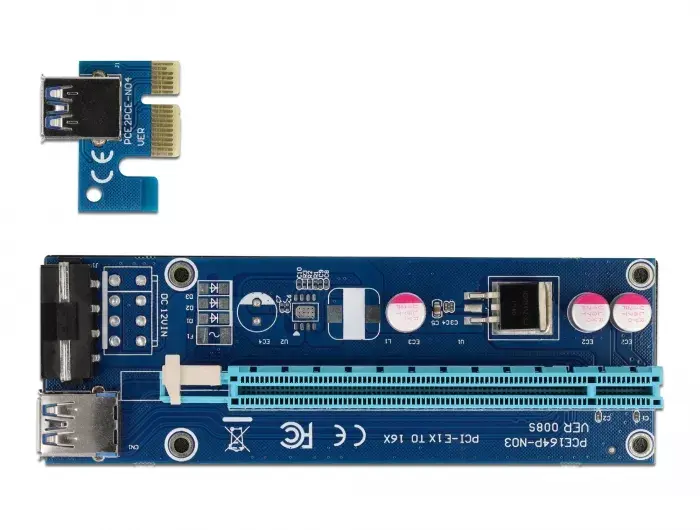 Riser Card PCI Express x1 to x16 DeLOCK 41430 Photo 2