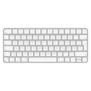 Apple Magic keyboard USB + Bluetooth German Aluminium, White