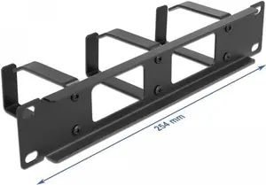 Cable management panel DeLOCK 10" 66656 black