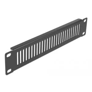 Vented blank panel DeLOCK 10" Network Cabinet Panel vertical 1U black