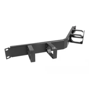 Cable management panel DeLOCK 19" 66667 black 1U with hooks