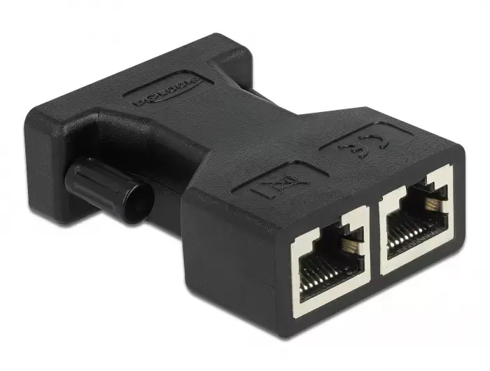 Адаптер DeLOCK D-Sub 15 pin female to 2 x RJ45 female AUI Photo 2