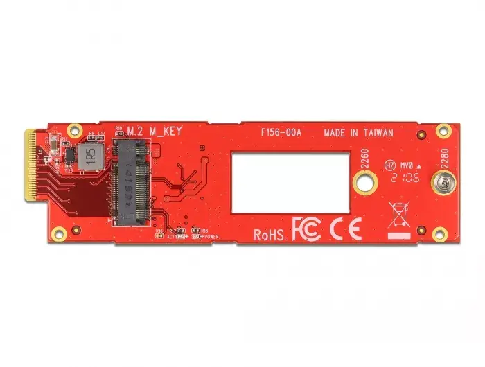 Konvertors EDSFF E1.S uz M.2 Key M slots NVMe DeLOCK Photo 2