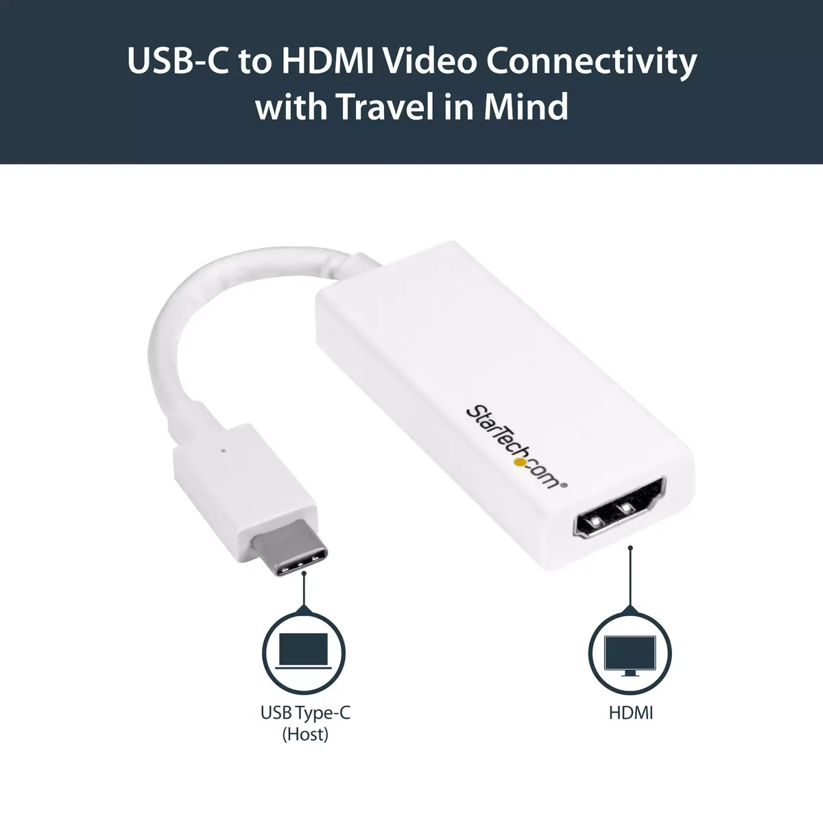 StarTech адаптер USB-C на HDMI CDP2HD4K60W Photo 7