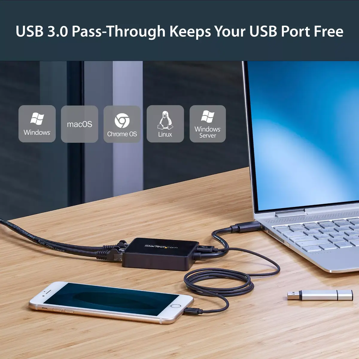 USB 3.0 uz divu portu Gigabit Ethernet adapteris StarTech.com Photo 11
