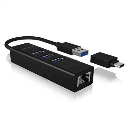 USB хаб ICY BOX IB-HUB1419-LAN Photo 6