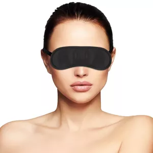 Маска DARKNESS - STRAIGHT BLACK MASK, прямая форма, чёрная