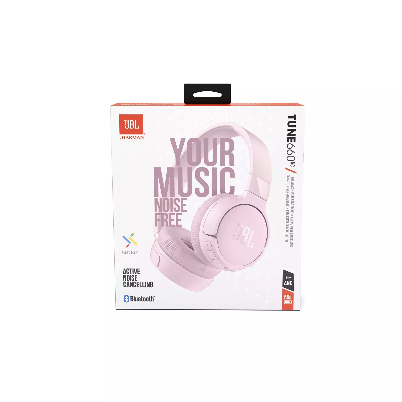 JBL Tune 660NC Pink - Bluetooth Headphones