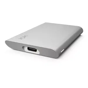 External SSD LACIE STKS1000400 — 1 TB, USB Type-C 3.2 Gen 2 (1050/1000 MB/s), Thunderbolt-compatible, Silver