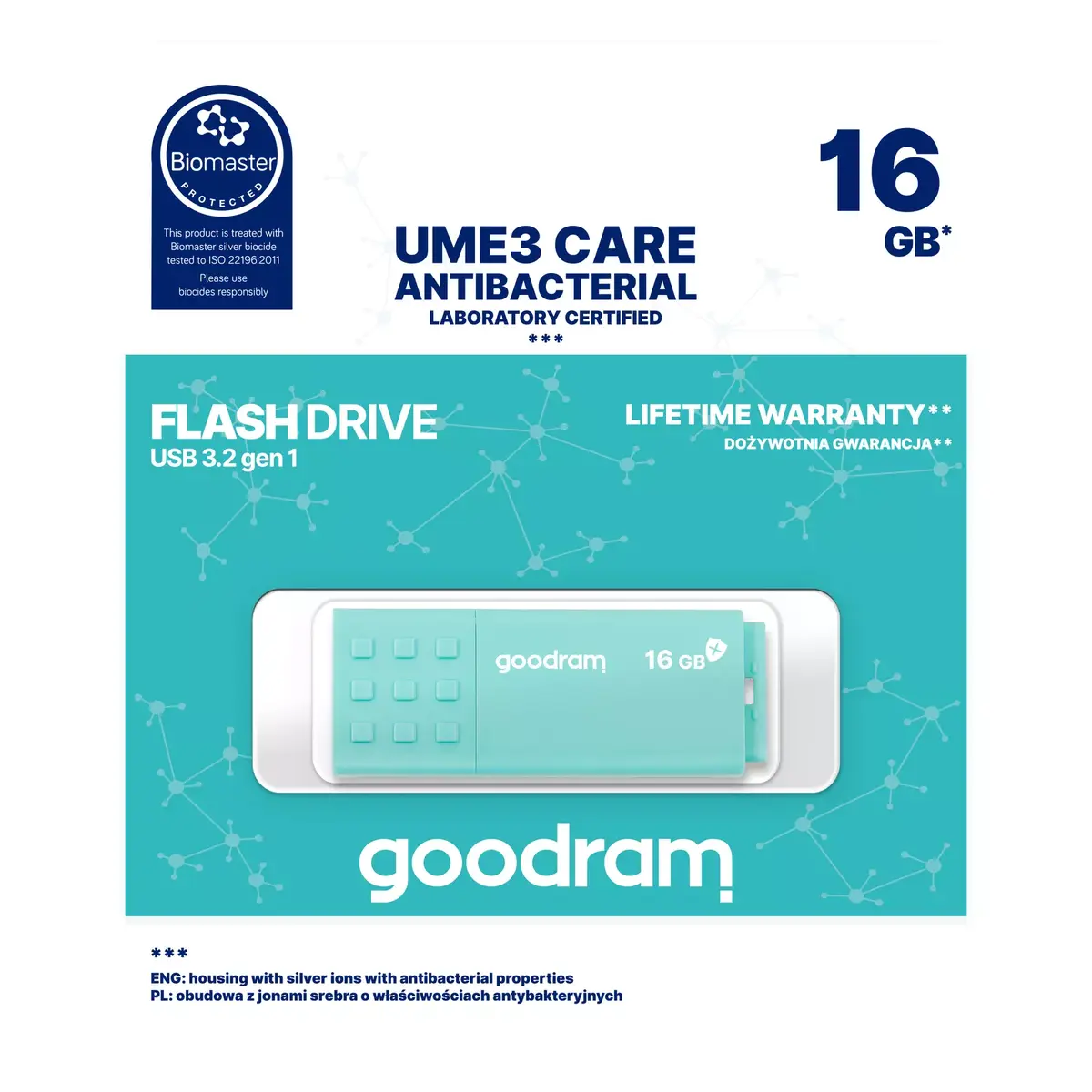 GOODRAM UME3 CARE 16 ГБ USB Type-A 3.2 Gen 1 Photo 7