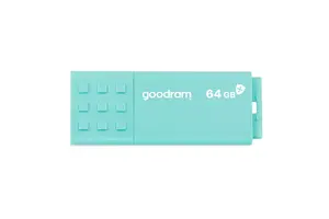 USB flash drive GOODRAM 64 GB USB Type-A 3.2 Gen 1 UME3, turquoise, read 60 MB/s, write 20 MB/s