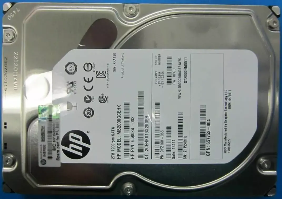 Cietais disks Hewlett Packard Enterprise 2Tb