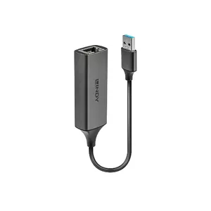 Lindy USB 3.0 Gigabit Ethernet Converter Wired USB Powered Silver