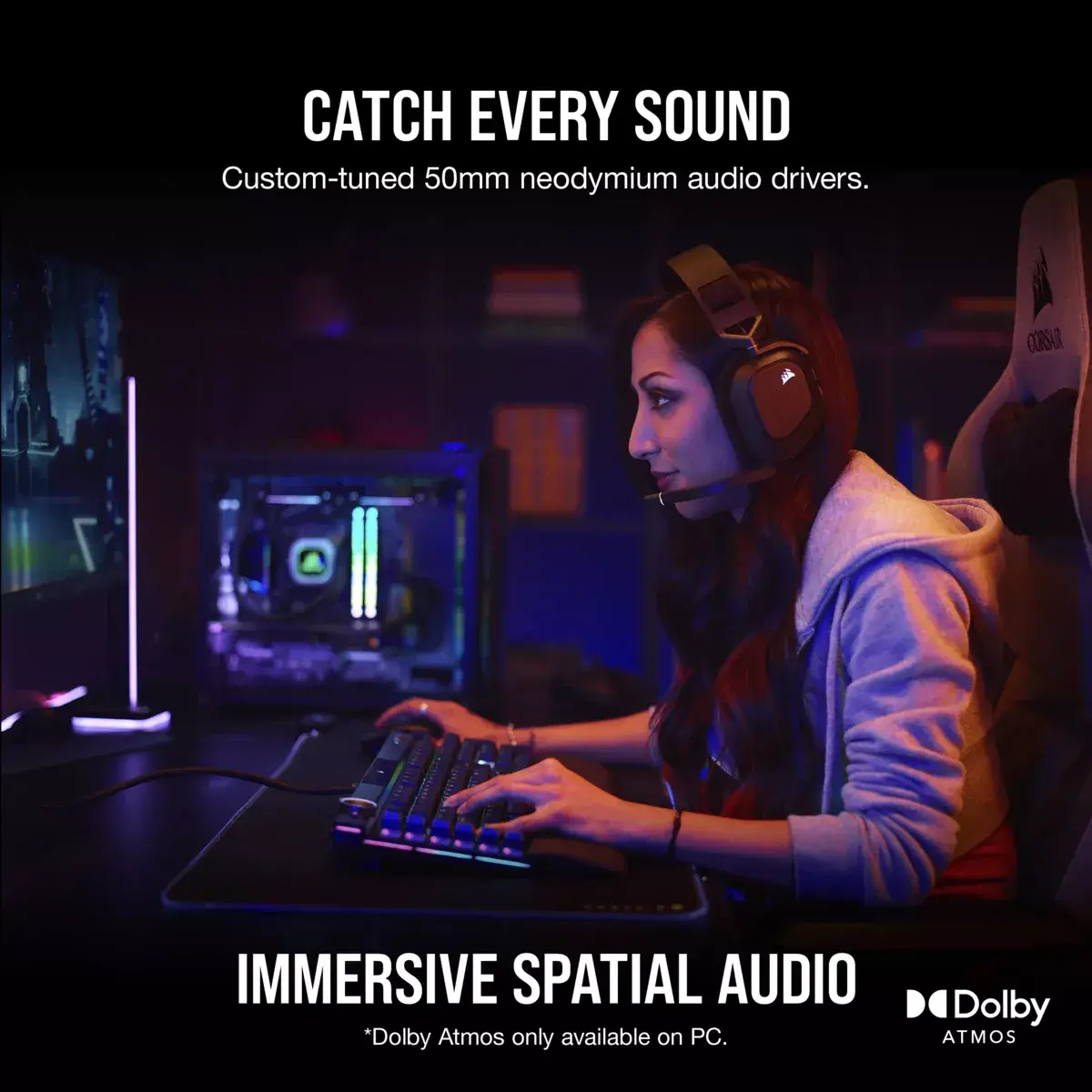 Headset Corsair HS80 RGB Photo 15