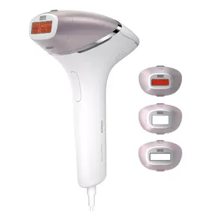IPL hair removal device Philips Lumea Prestige BRI947/00 with face and body attachments, 250000 flashes, skin tone sensor