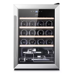 Eta ETA953190010G wine cooler Compressor wine cooler Freestanding Black, Silver, Stainless steel, Wood 20 bottle(s)