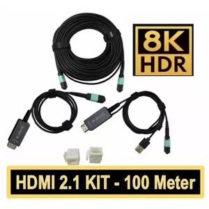 Optical HDMI Cable Kit electro base HDMI-150m-AOC — Active Optical Cable 150 m, supports 8K@60 and 4K@120