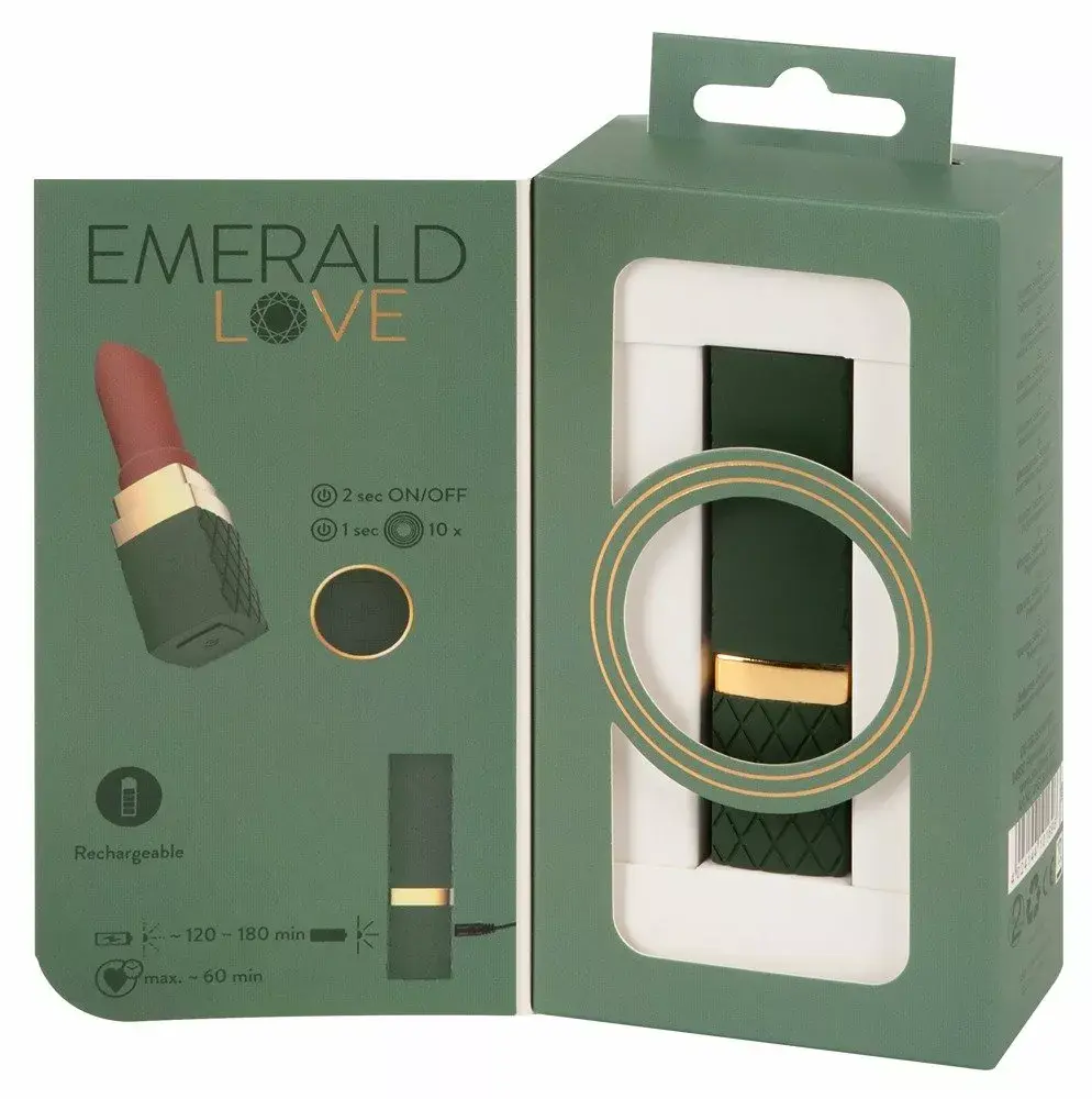 Emerald Love Luxurious Lipstick мини‑вибратор — 8,5 см Photo 11