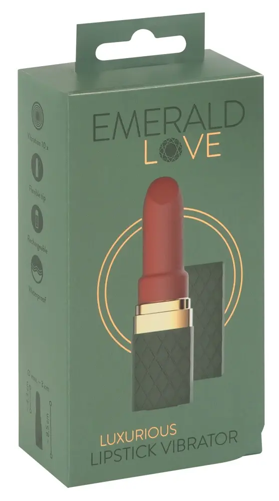 Mini vibrators Emerald Love Luxurious Lipstick