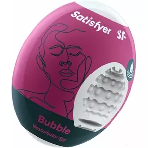 Satisfyer Masturbator Egg - Bubble Olas tipa masturbators Termoplastiska elastomēra (TPE)