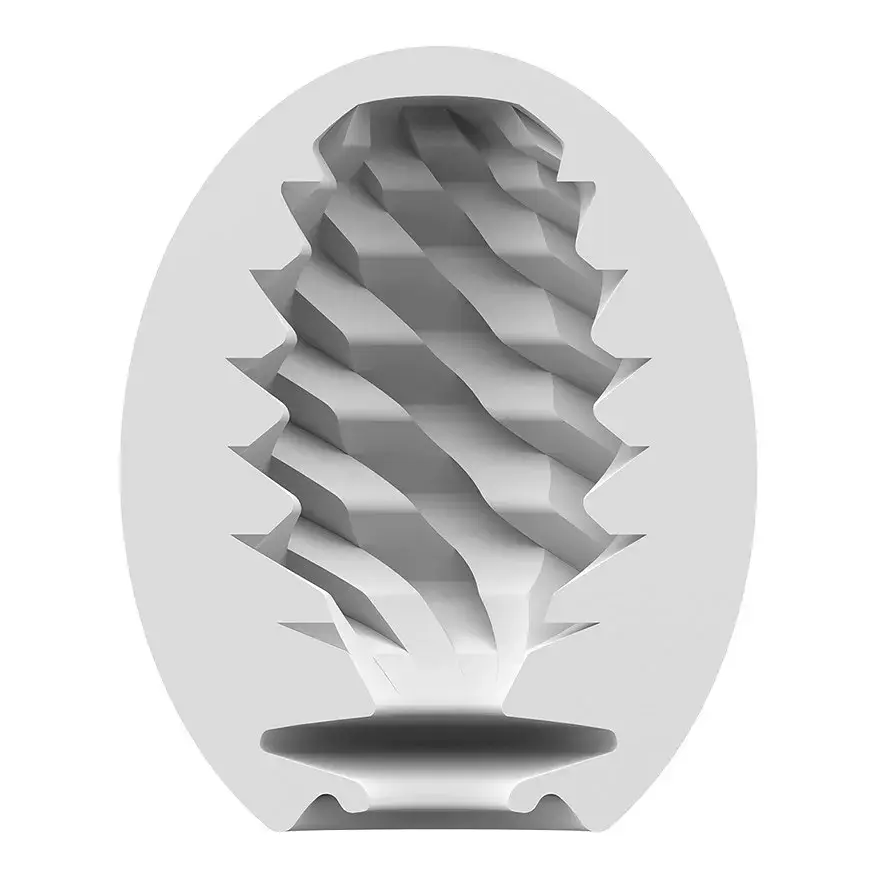 Satisfyer Masturbator Egg TPE White Photo 2