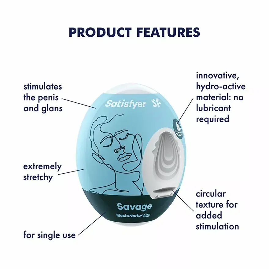 Masturbator egg Satisfyer TPE D-229354 Photo 3