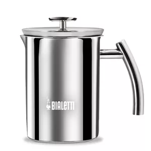 Rokas elektriskais piena putotājs Bialetti Cappuccinatore — nerūsējošais tērauds, piemērots indukcijai, puto aukstu un siltu pienu