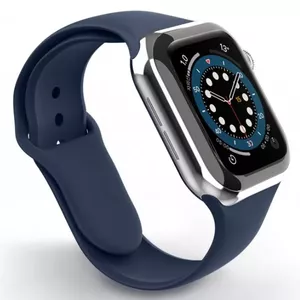 Swissten Silicone Band for Apple Watch 42-44mm Navy - 8595217477155 Pulksteņa siksniņa