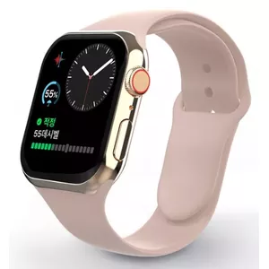 Swissten Silicone Band for Apple Watch 42-44mm Pink Sand - 8595217477179 Pulksteņa siksniņa